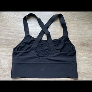 Athleta warrior longline sports bra size small S black